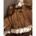 Vintage Faux Fur & Lace 3-Piece Outfit - Image 6