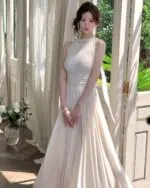 Elegant Waist-Defined Maxi Dress - Image 7