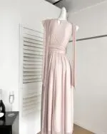 Elegant Waist-Defined Maxi Dress - Image 6