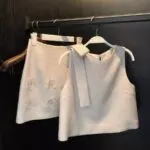 Luxury Tweed Vest & Skirt Co-Ord Set - Image 2