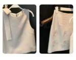 Luxury Tweed Vest & Skirt Co-Ord Set - Image 4