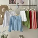 Polka Dot Lightweight Sunscreen Shirt - Image 2