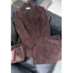 Retro Elegant Oversized Blazer and Skirt Set - Image 3