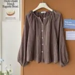 Polka Dot Lightweight Sunscreen Shirt - Image 11