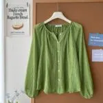 Polka Dot Lightweight Sunscreen Shirt - Image 15