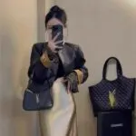 Retro Chinese Style Faux Leather Cropped Jacket - Image 2