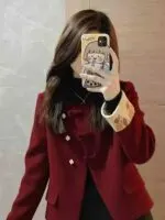Button Front Blazer Jacket - Image 4