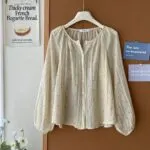 Polka Dot Lightweight Sunscreen Shirt - Image 5