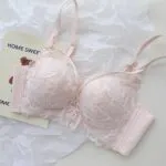 Lace Wireless Push-Up Bra and Panty Set