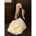 High Waist Bubble Midi Skirt - Image 7