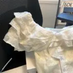 Off-Shoulder Ruffle Crop Top - Image 8