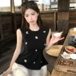 Flower Spaghetti Strap Cami Top - Image 3
