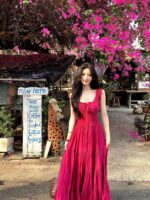 Women’s Seaside Waist Fit Camisole Maxi Dress - Image 10
