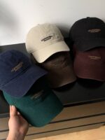 Embroidered Letter Baseball Cap - Image 5