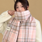 Plaid Shoulder Wrap Scarf - Image 2