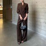 Relaxed Shirt & High-Waist Pants Set