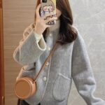 Women’s Fleece-Lined Winter Coat – Pink & Sky Blue - Image 12