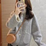 Women’s Fleece-Lined Winter Coat – Pink & Sky Blue - Image 2