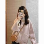 Women’s Fleece-Lined Winter Coat – Pink & Sky Blue - Image 5