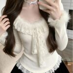 Elegant Waist-Defining Long Sleeve Base Layer Top - Image 3