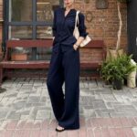 Relaxed Shirt & High-Waist Pants Set - Image 5