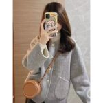 Women’s Fleece-Lined Winter Coat – Pink & Sky Blue - Image 7