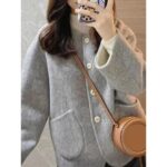Women’s Fleece-Lined Winter Coat – Pink & Sky Blue - Image 9