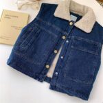 Thick Fleece-Lined Denim Vest - Image 8