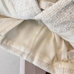 Textured Sequin Belted Sleeveless Vest - Image 5