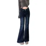 High-Waist Slim Fit Flare Jeans - Image 4