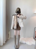 Women’s Round-Neck Tweed Jacket with Quilted Lining - Image 9