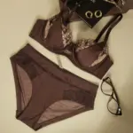 French Lace Color-Block Bra and Panty Set