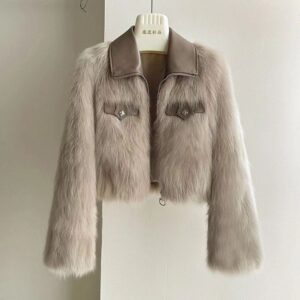 Faux Fur Cropped Jacket