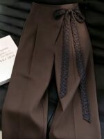 High-Waisted Wide-Leg Trousers - Image 9