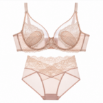 Women's Thin Lingerie Set for Large Busts, Minimizing Appearance, Full Coverage