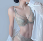 Women's Thin Lingerie Set for Large Busts, Minimizing Appearance, Full Coverage - Image 3