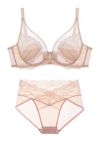 Women's Thin Lingerie Set for Large Busts, Minimizing Appearance, Full Coverage - Image 2