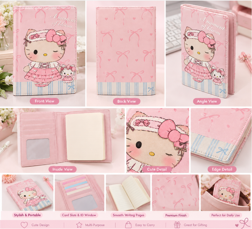 Screenshot 2026-10-16 122013 Hello Kitty Pink Notebook Cover - Image 1