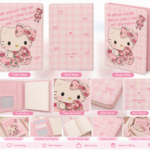 Cute Cartoon Floral Bow Notebook Cover