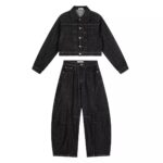 Washed Denim Jacket and Barrel Pants - Image 2
